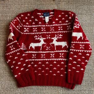 Vintage 100% wool Woolrich Sweater Size Small